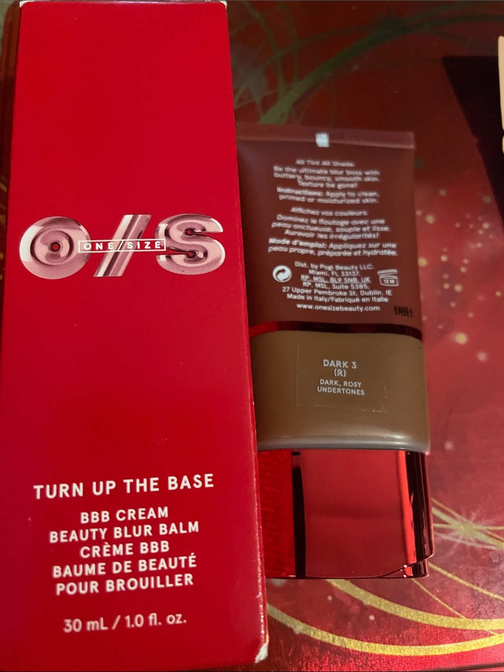 ONE/SIZE Turn Up The Base BBB Cream — Dark 3 (Brown, Red accents)
